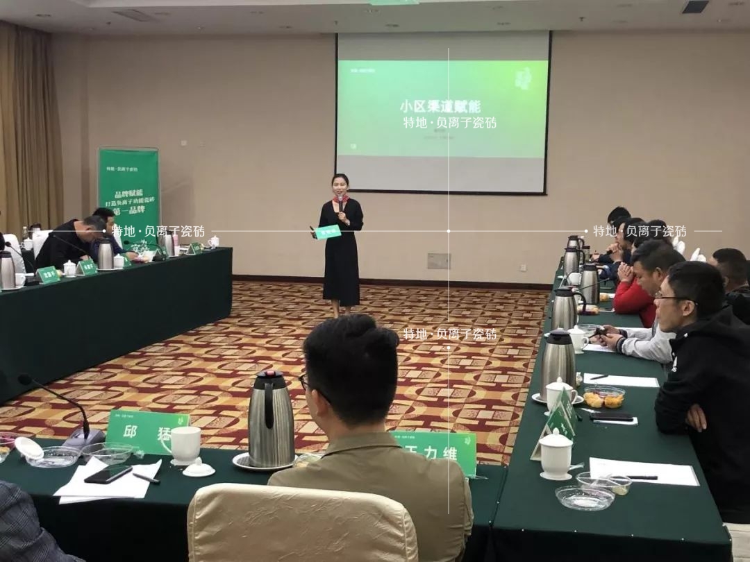 特地·负离子瓷砖终端提升部经理曾利娟女士主题演讲《小区渠道赋能》